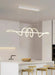 Contemporary Aluminum & Acrylic Pendant Chandelier with Adjustable Brightness & Remote - Samanta Factory
