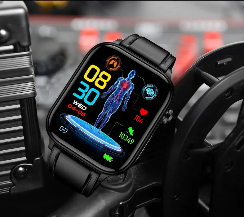 ECG Health Smartwatch – AMOLED Display & AI Voice Calling SF