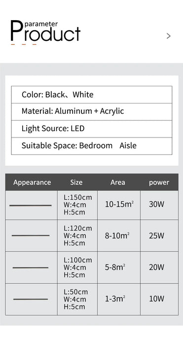 Modern LED Ceiling Light – Sleek Aluminum Design for Home Interiors - Samanta Factory