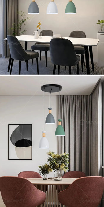 Modern Pendant Light – Triple Head Design with E27 Base for Stylish Interiors