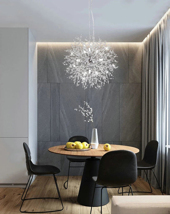 Crystal Dandelion Pendant Light – Modern LED Chandelier for Living Room, Restaurant & Bar Samanta Factory