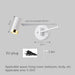 Modern Wall-Mounted LED Lamp – Adjustable Swing Arm with Warm/Cold Light for Bedrooms & Living Rooms - Samanta Factory