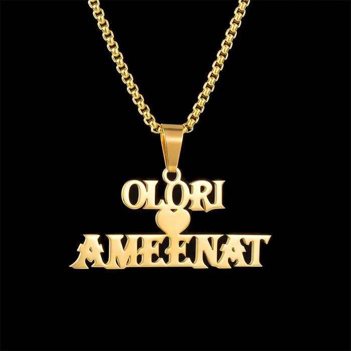 Custom Name Crown Necklace- Trendy Crown Name Necklace in Gold, Silver & Rose Gold SF