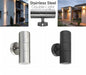 Stainless Steel LED Wall Light – IP65 Waterproof GU10 Up Down Outdoor Sconce SF