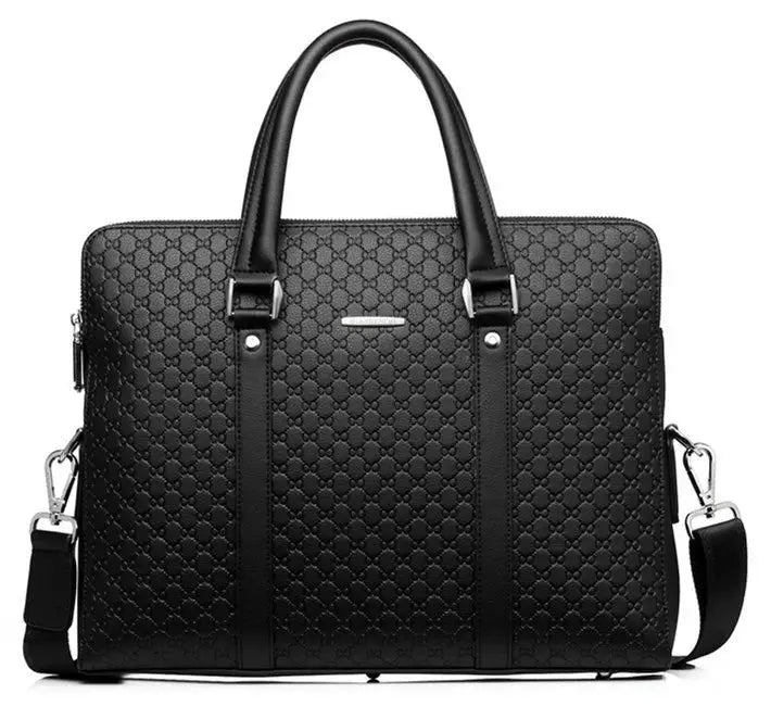 Men’s Laptop Briefcase – Double-Layer Business Shoulder Bag SF