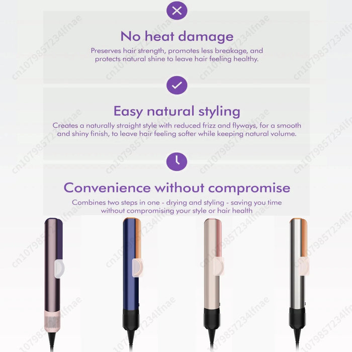 2-in-1 Hair Straightener & Dryer – Dual-Function Styling with Negative Ion Technology