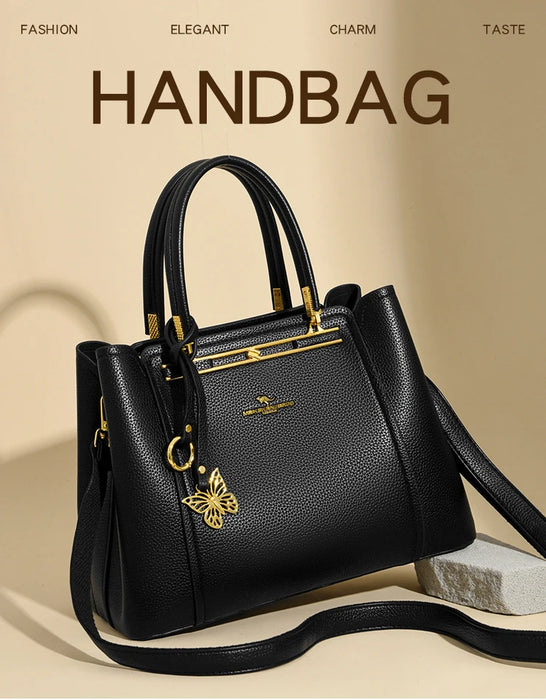 Women’s Tote Bag – Soft Microfiber Leather Casual Handbag with Zipper Closure - Samanta Factory