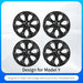 4PCS Wheel Cap Design For Tesla Model Y 2020-2024 19 Inch Right＆Left Hubcaps Cyclone Cover Wheel Cover Replacement Accessories - Samanta Factory