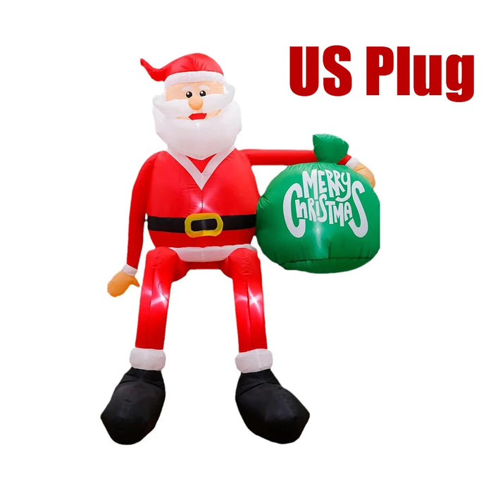 8FT Inflatable Christmas Santa – Outdoor Blow-Up with LED Lights