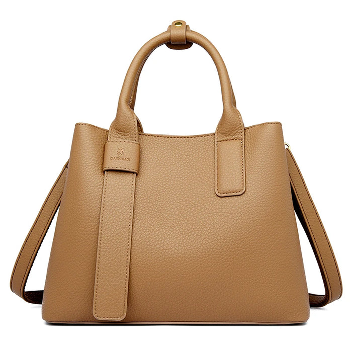 Women’s PU Leather Business Handbag – Saffiano Tote with Adjustable Shoulder Strap