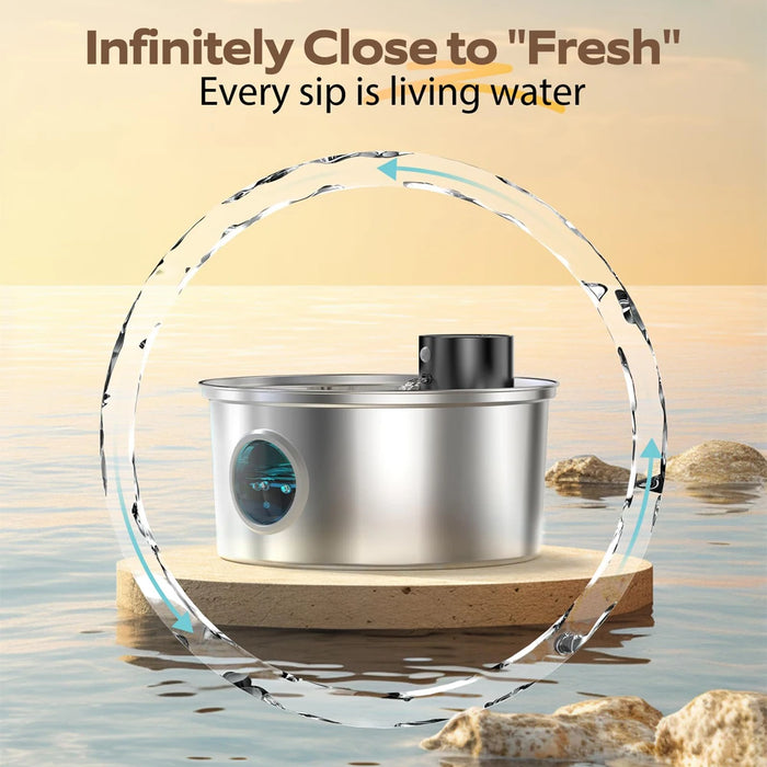 Wireless Cat Water Fountain – Long-Lasting Battery & Ultra-Quiet Design for Hassle-Free Hydration - Samanta Factory