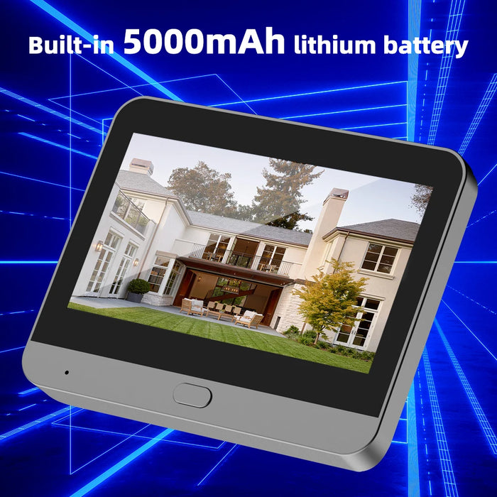 Smart WiFi Door Viewer Camera – 3MP HD, 4.3" LCD, PIR Motion, 2-Way Audio, Night Vision, Tuya & Alexa. - Samanta Factory