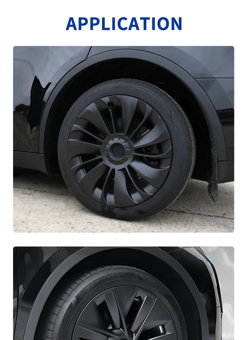 HL 19 Inch Hub Cap for Tesla Model Y 2020-2023 Wheel Hubcap Performance Replacement Wheel Cap Full Rim Cover Accessories - Samanta Factory