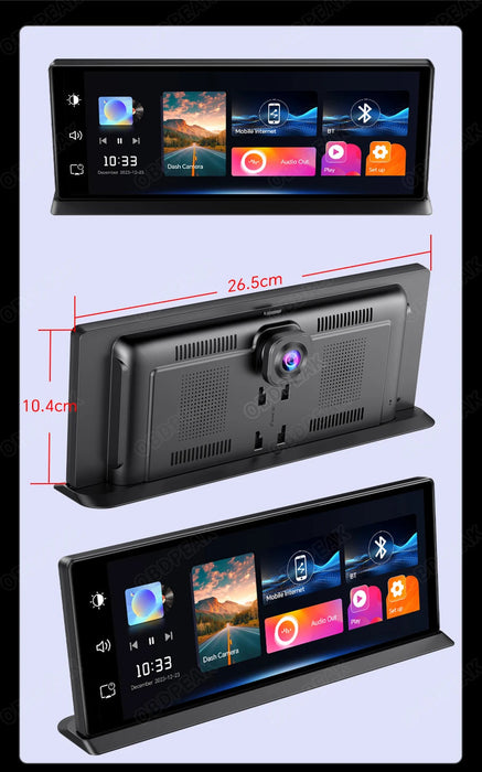 Smart Mirror Dash Cam 11.3" – Wireless CarPlay, Android Auto & 4K Dual Lens Recording Samanta Factory