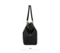 Genuine Leather Shoulder Bag – Elegant Casual Tote with Beading & Sequins for Women - Samanta Factory