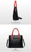 Women's Large Capacity PU Leather Tote Bag – Minimalist Urban Shoulder Bag SF