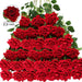 Velvet Artificial Roses – Real Touch 50PCS Bouquet for DIY & Decor Samanta Factory
