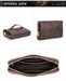 Men’s Leather Clutch Bag – Large Capacity Casual Hand Carry Bag SF