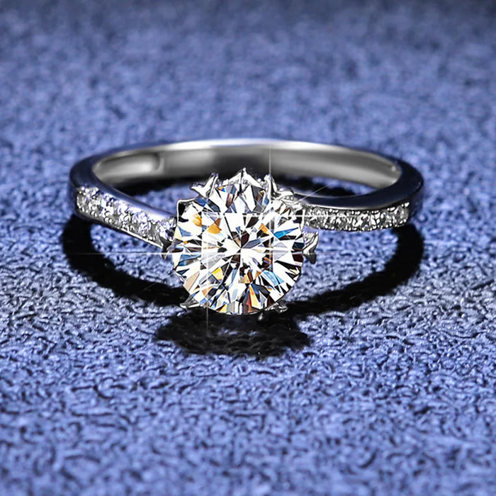 Moissanite Ring – Classic Prong-Set Design