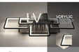 LED Ceiling Light – Modern Geometric Design with Remote Dimming - Samanta Factory