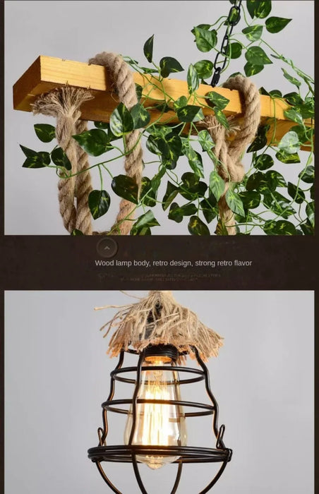 Wrought Iron Chandelier – Multi-Head Vintage Pendant Light for Restaurants & Hotels - Samanta Factory