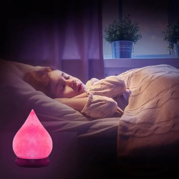 Himalayan Salt Lamp – Color-Changing LED with USB & Natural Air Purification