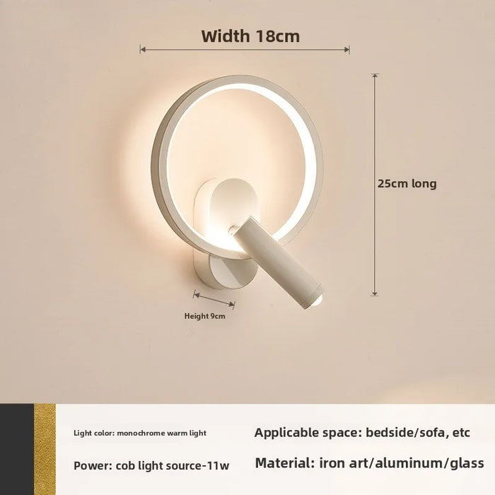 Nordic Style Rotatable Wall Lamp – 350° Adjustable Spot Light for Bedroom & Living Room Décor - Samanta Factory