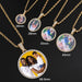 Custom Photo Necklace – Personalized Medallion Picture Pendant Chain SF