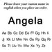 Custom Name Bracelet – Elegant Letter Charm Bracelet SF