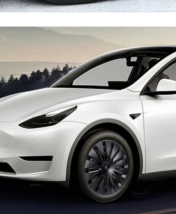 HL 19 Inch Hub Cap for Tesla Model Y 2020-2023 Wheel Hubcap Performance Replacement Wheel Cap Full Rim Cover Accessories - Samanta Factory