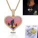 Custom Photo Necklace – Personalized Medallion Picture Pendant Chain SF