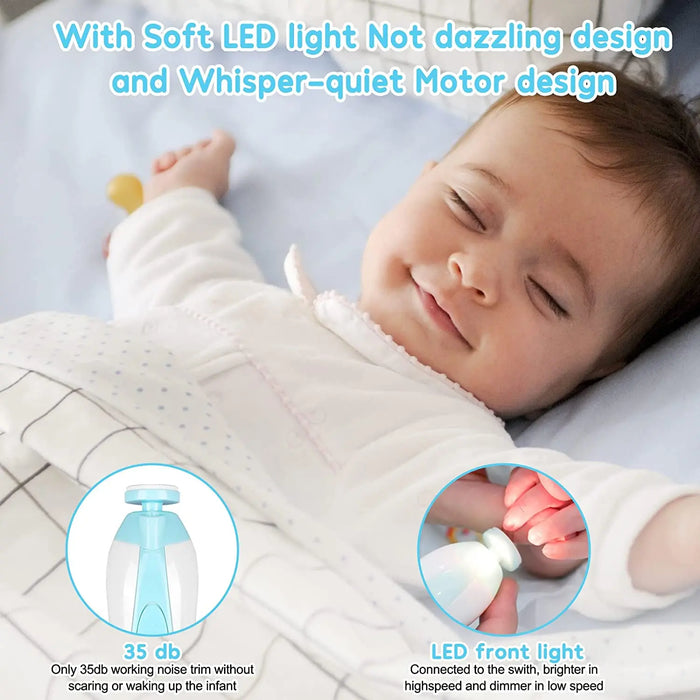 Electric Baby Nail Trimmer – Safe & Gentle Nail Clipper for Newborns and Toddlers