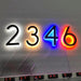LED House Numbers – Backlit Stainless Steel Address Sign SF