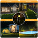 Decorative Solar-Powered LED Pathway Lights with 8 Modes and Bubble Ball Design - Samanta Factory