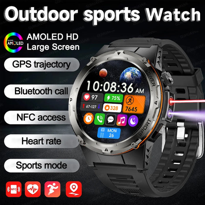 Outdoor Sports Smartwatch – 1.39″ AMOLED, GPS & Swimming Mode SF