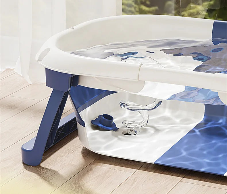 Foldable Silicone Baby Bath Tub – Soft & Safe Bathtub for Newborns & Toddlers - Samanta Factory
