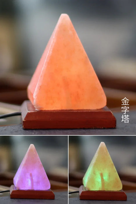 Himalayan Salt Lamp – Color-Changing LED with USB & Natural Air Purification