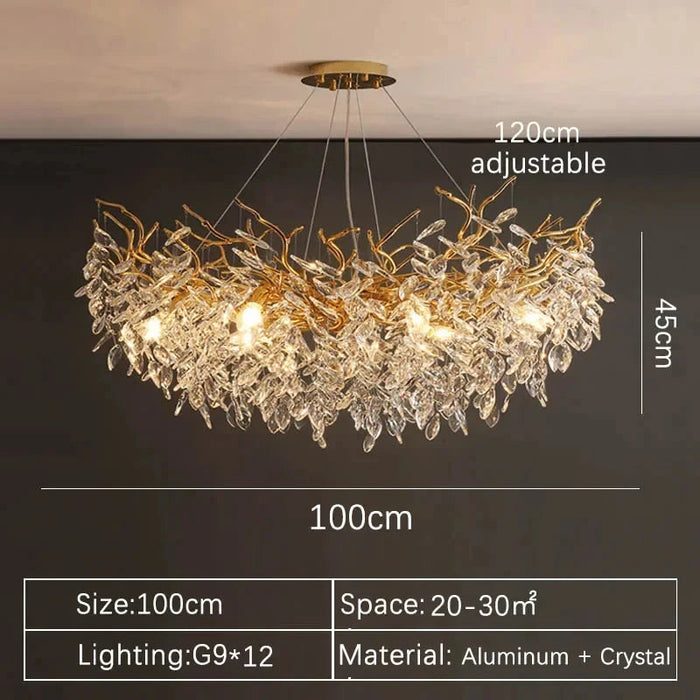 Crystal Chandelier – Modern Indoor Villa Lighting SF