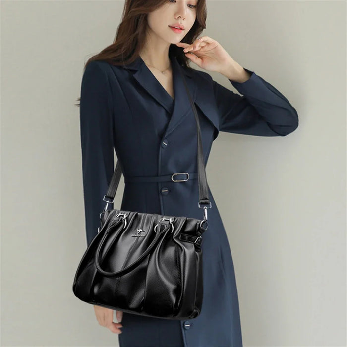 Luxury Casual Tote Bag for Women – High-Quality Soft Leather Designer Handbag & Purse - Samanta Factory