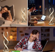 13W Chrome Swirl LED Table Lamp | Modern Dimmable Light with 3 Brightness Levels– Energy Efficient - Samanta Factory
