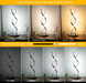 13W Chrome Swirl LED Table Lamp | Modern Dimmable Light with 3 Brightness Levels– Energy Efficient - Samanta Factory
