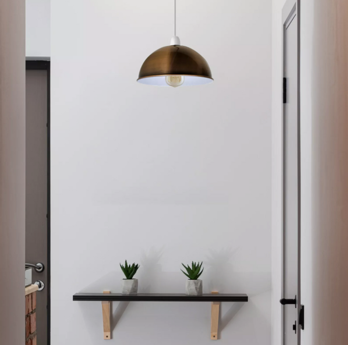 Dome Pendant Light Shade – Modern Metal Ceiling Lampshade for Kitchen, Dining Room & Home Décor - Samanta Factory