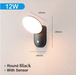 Outdoor LED Wall Lamp with PIR Motion Sensor – Waterproof IP65 12W Aluminum Light for Porch & Garden - Samanta Factory