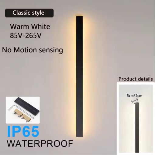 Motion Sensor LED Wall Lamp – Waterproof IP65 Outdoor Lighting for Porch, Garden & Villa