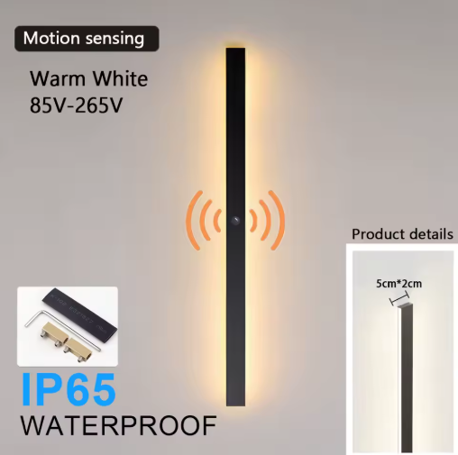 Motion Sensor LED Wall Lamp – Waterproof IP65 Outdoor Lighting for Porch, Garden & Villa