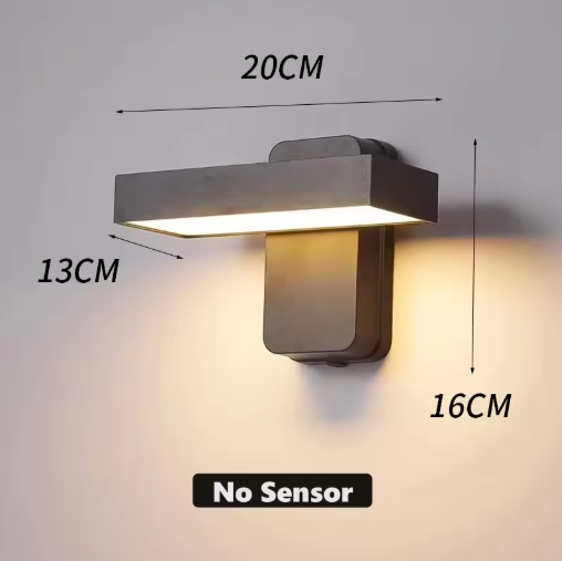 PIR Motion Sensor Wall Lamp – Rotatable, Waterproof IP65 Outdoor LED Light for Garden