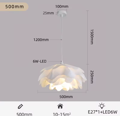 Nordic Pine Cone Pendant Light – White Hand-Knitted Metal Chandelier