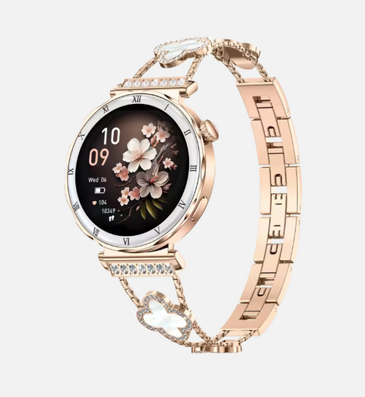 Women's Smart Watch I222 with 1.19-inch AMOLED Full Touch Display, Magnetic Charging, IP67 Waterproof, Heart Rate and Blood Oxygen Monitoring, Multi-Sport Modes