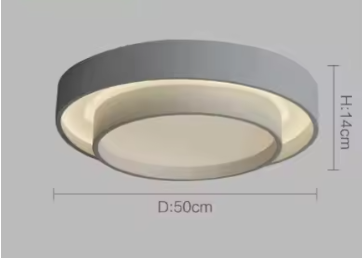 Modern LED Ceiling Light – Dimmable Remote-Control Fixture for Home & Office