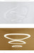 Art Deco Pendant Light – White Acrylic & Iron Chandelier with Remote Control - Samanta Factory